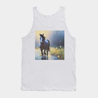 water, flowers and horse Tank Top